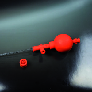 Pera de goma de tres válvulas