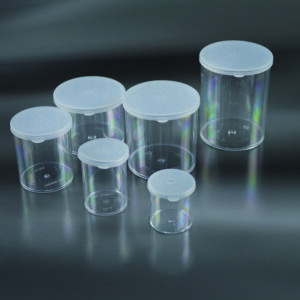 Contenedores transparentes para biopsias